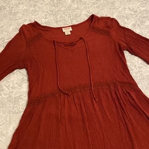 Burgundy Mossimo Supply Co. Women’s Blouse Size XS